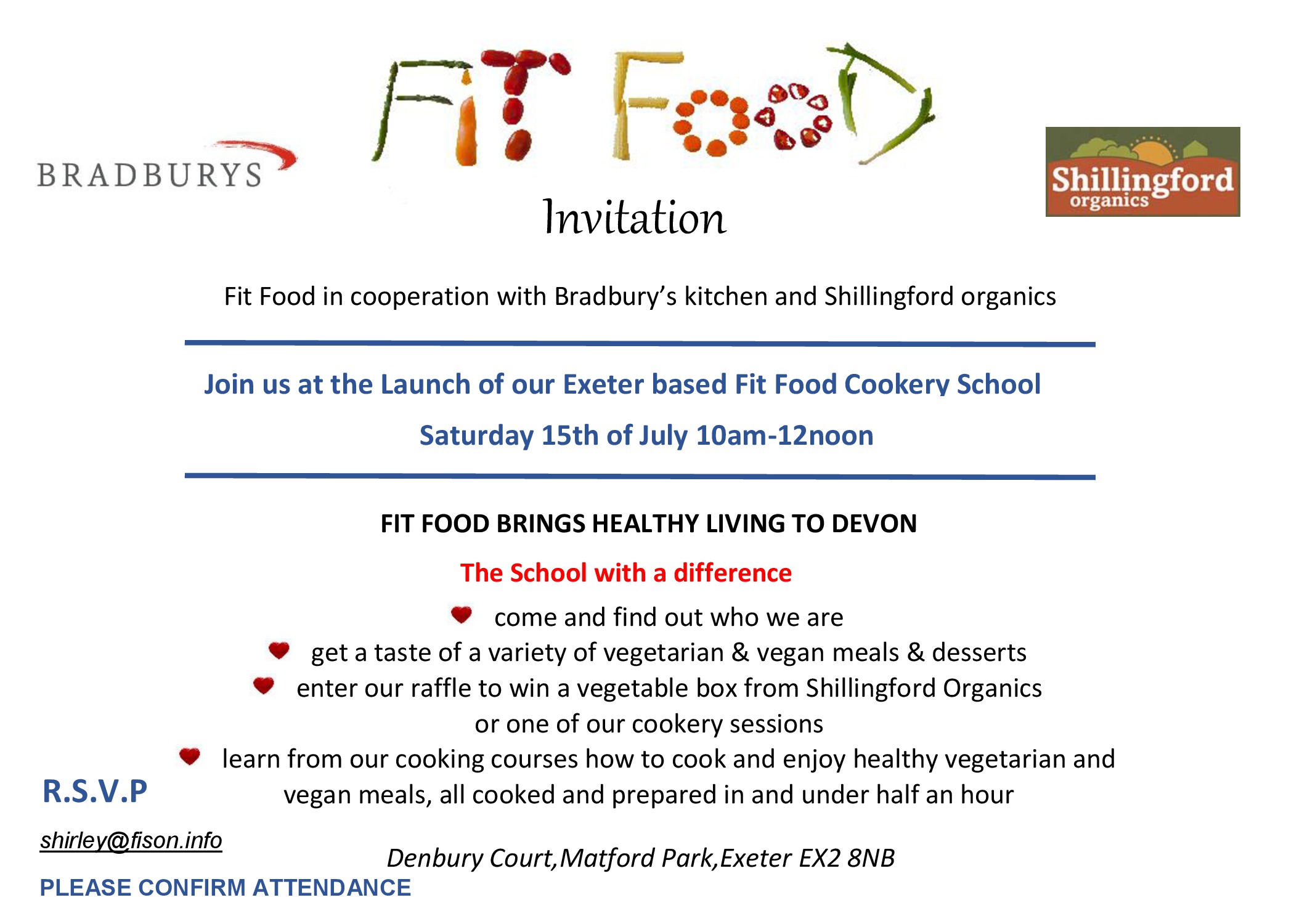 Launch of Fit Food cooking school The Exeter Daily